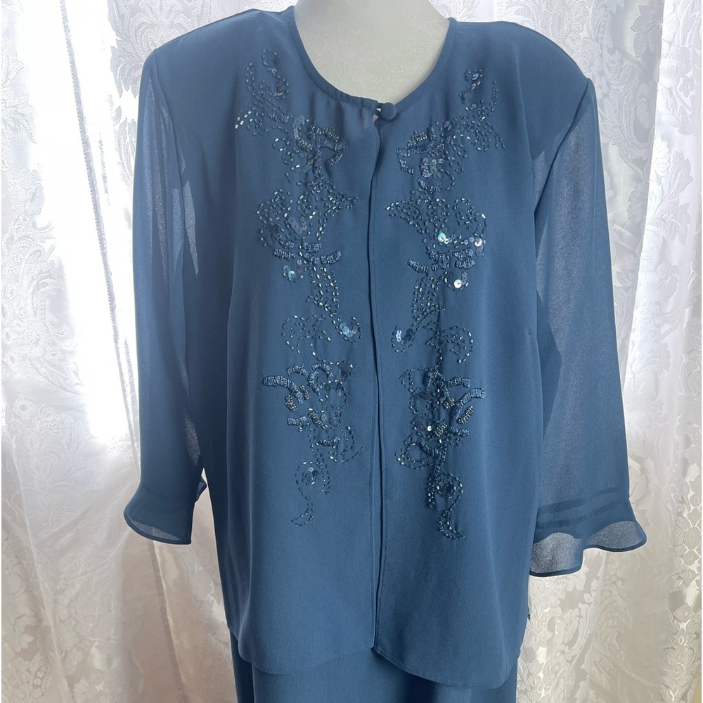 Blue two piece dress